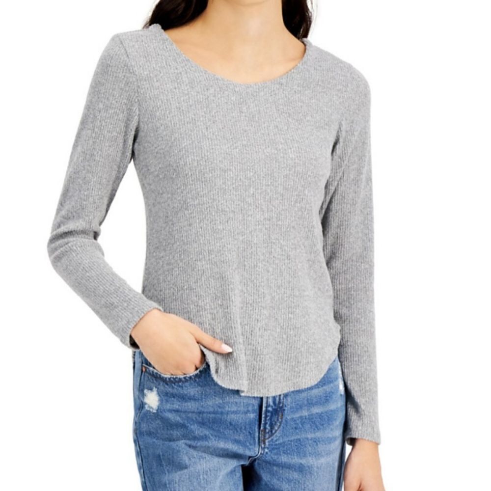 Crave Fame NWT junior's knit top long sleeve Sz S
